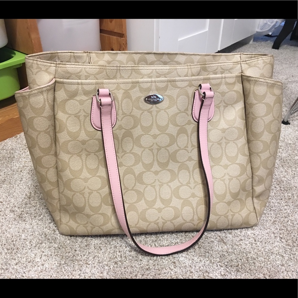Coach Diaper Bag - Pink